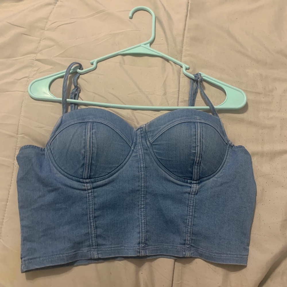 Denim Crop Top